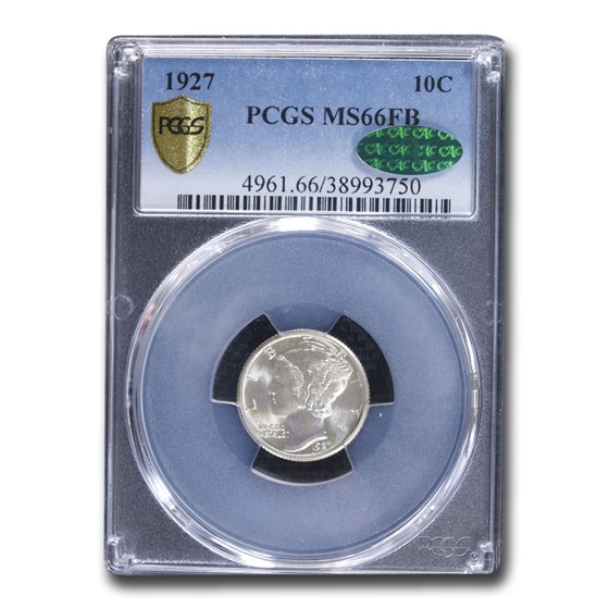 1927 Mercury Dime MS-66 PCGS CAC (FB) 1927 Mercury Dime MS-66 PCGS CAC (FB)